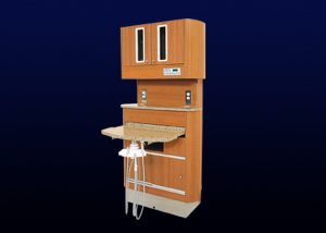 X-Calibur BDS dental unit under shelf mount upper cabinets