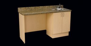 ECO1 Doctor’s Console dental cabinet side view