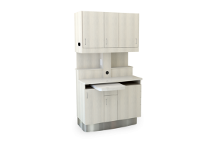 K66 LR Rear Treatment Console dental cabinetry features
